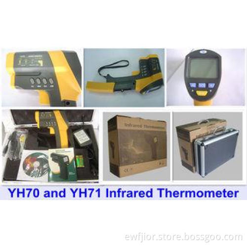 YH70 9V Battery Voltage Industrial Infrared Thermometer wit